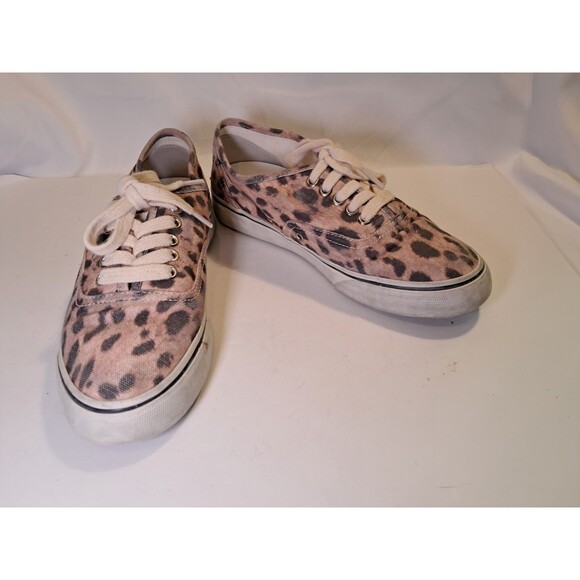 Re/Done Shoes - Re/Done Faded Leopard Print Low Top Skate Sneakers Lace Ups Size 38 EU/7.5 US
